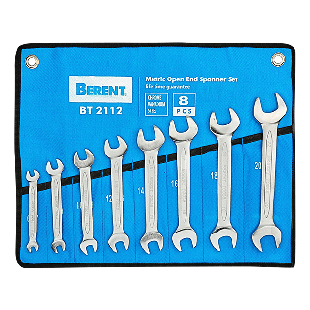 8-Piece Double Open End Wrench Set (BT2112)